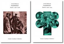 Broschüren "Edition der Notizbücher von Erich Erich Mühsam 1926-1933" in 2 Bänden